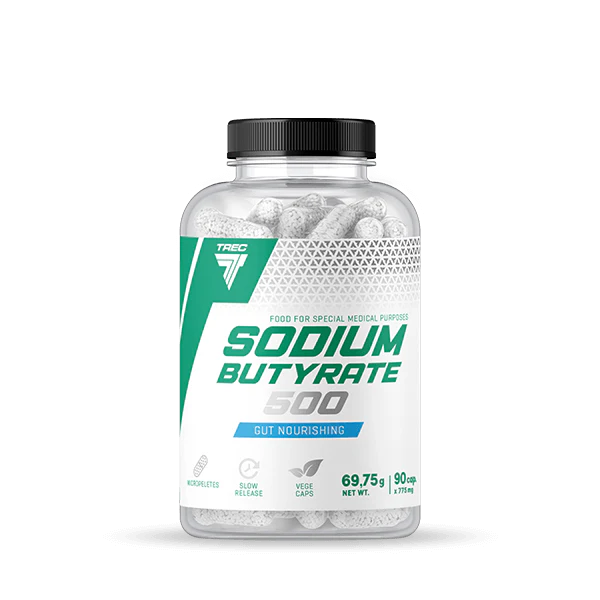 TREC Nātrija butirāts / Sodium butyrate 500mg zarnu gļotādas un sieniņu veselībai (90 kapsulas)