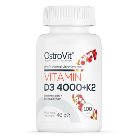 OstroVit Vitamīns D3 4000 + K2 (100 tabletes)