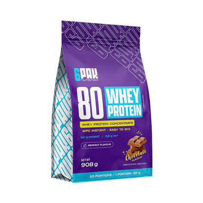 6PAK Whey 80 (сывороточный) протеиновый концентрат 908 г