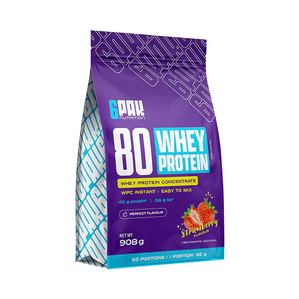 6PAK Whey 80 (сывороточный) протеиновый концентрат 908 г