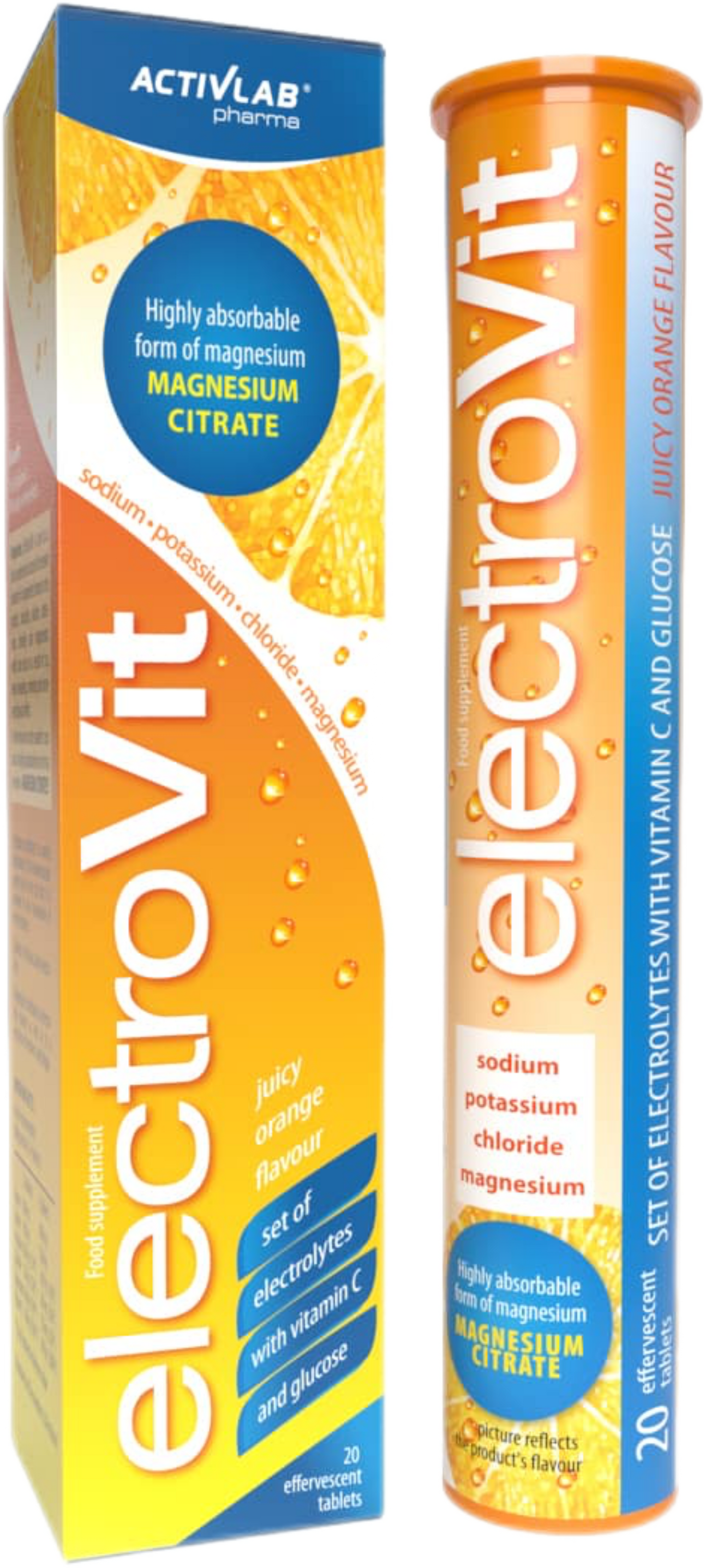 ActivLab ElectroVit / Electrolytes – 20 soluble tablets Orange