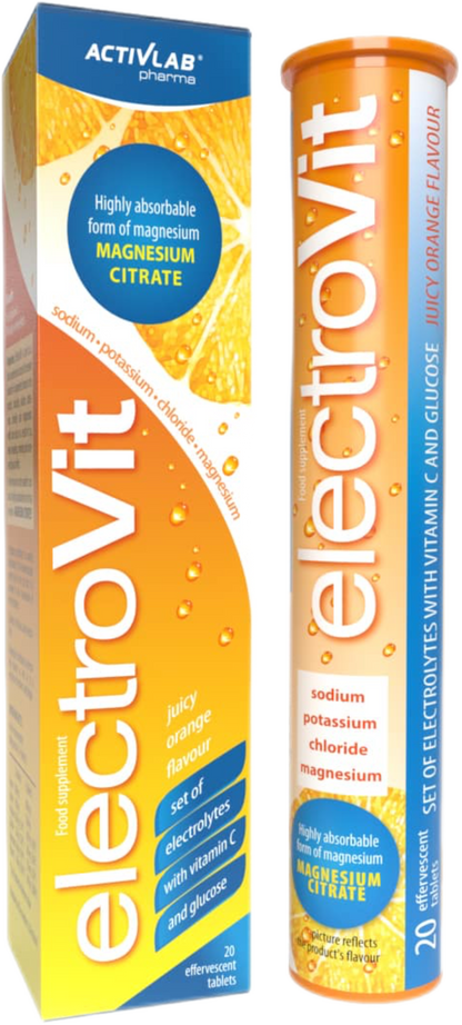 ActivLab ElectroVit / Electrolytes – 20 soluble tablets Orange