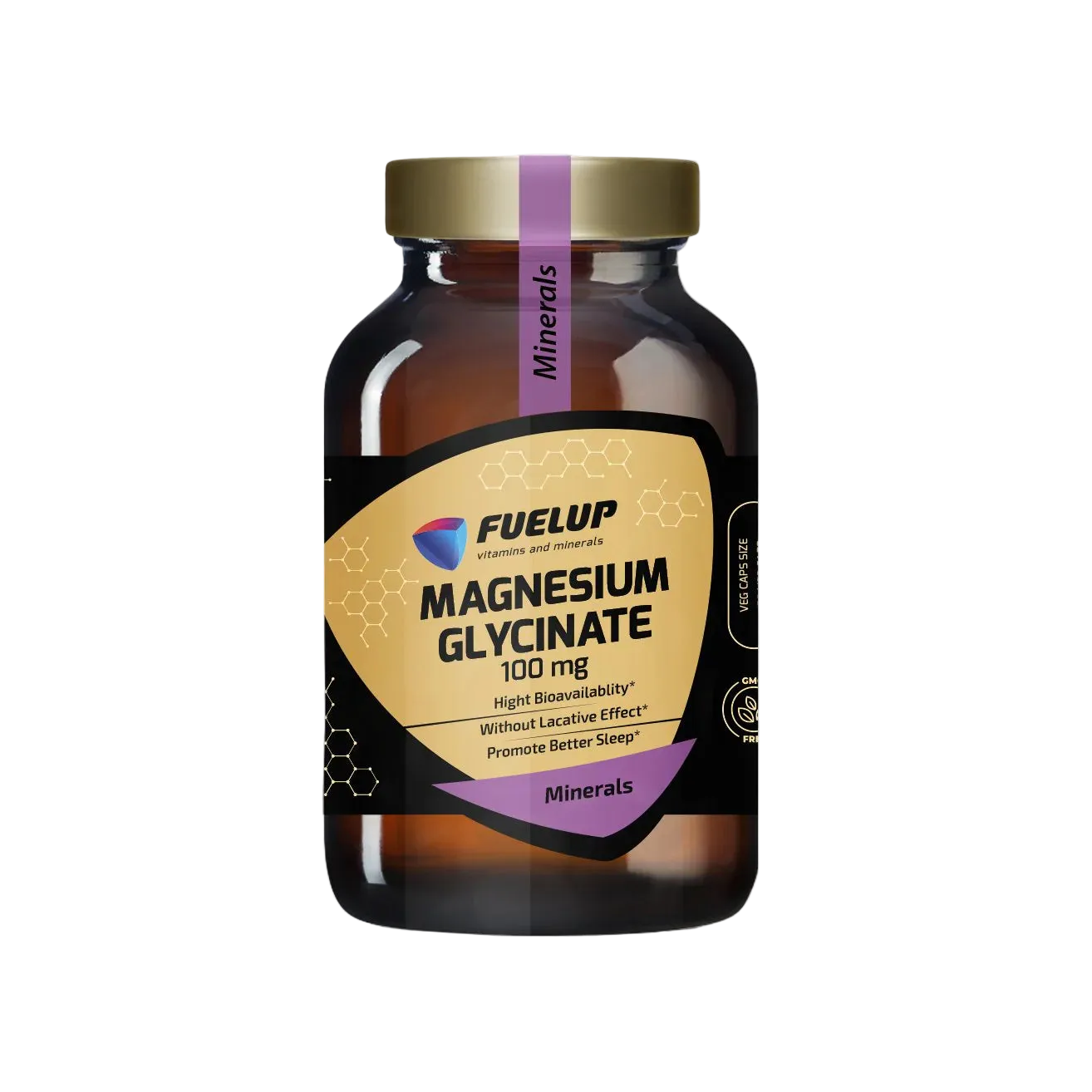 FuelUp Magnija glicināts (bisglicināts) 100mg (120 kapsulas)