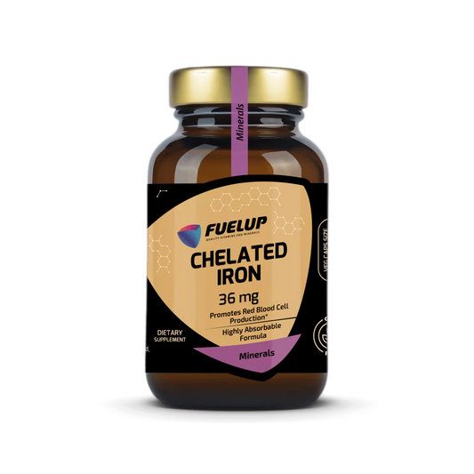Fuel Up Dzelzs helāts/bisglicināts (90 kapsulas)