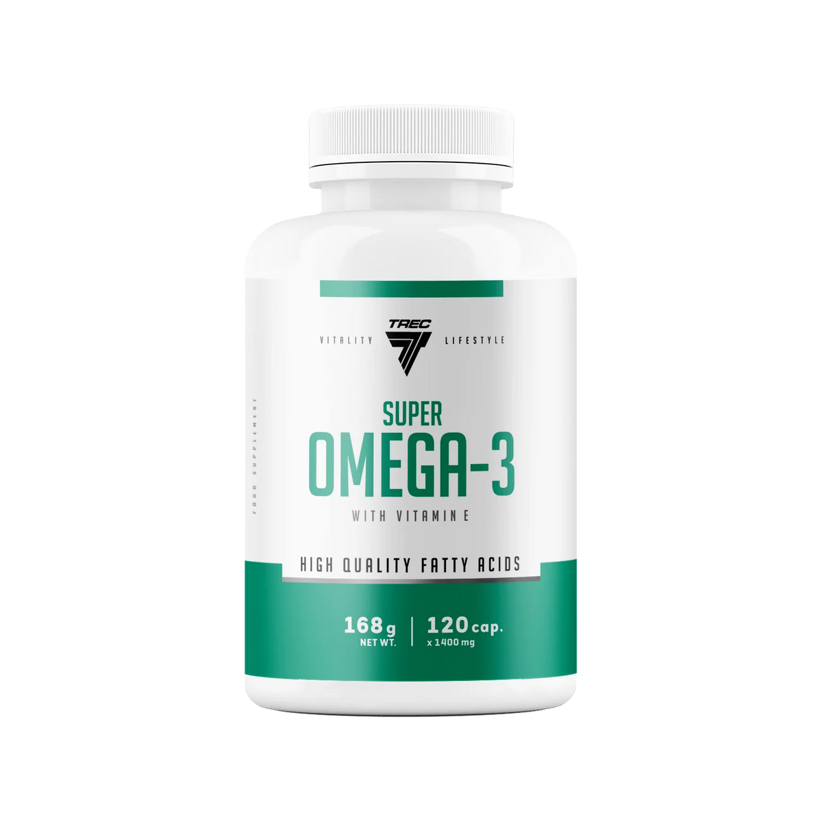 Trec Augstas koncentrācijas Omega-3 zivju eļļa (120 kapsulas)